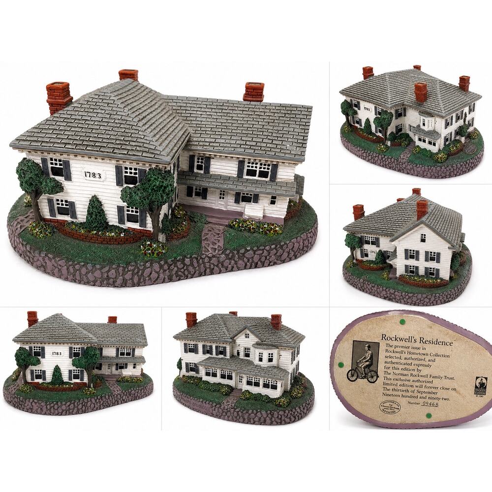 Norman Rockwell “Rockwell’s Residence” 1990 Hometown Collection  Rhodes Studios